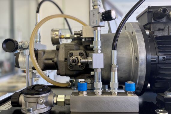 Hydraulikmaschine im Detail