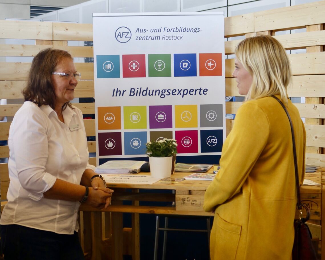 Messestand AFZ Rostock bei der Jobfactory