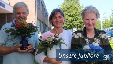 Herzlichste Glückwünsche zum Jubiläum an unsere Jubilare